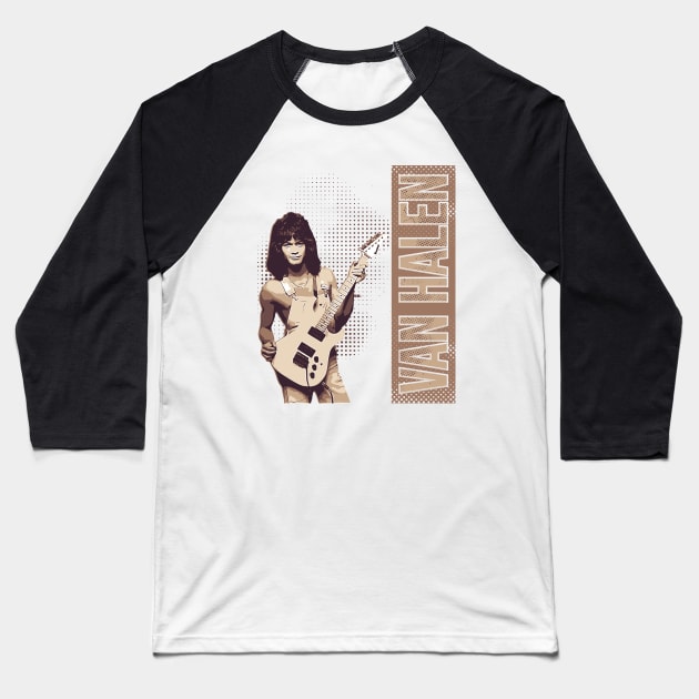 Eddie Van Halen Baseball T-Shirt by Degiab